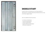 Porta START Blindada de Segurança p/ Apartamento em Carvalho Natural