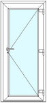 Porta de Entrada em PVC com Vidro Duplo