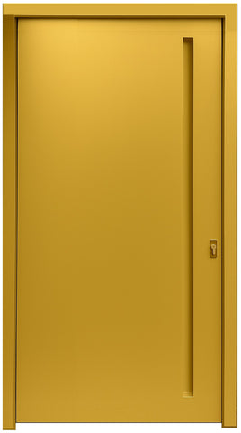 Porta de Entrada Pivotante Lisse 80mm Gold com Puxador Embutido